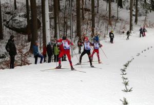 Honza v stoupání od střelnice